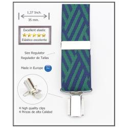 Tirantes De Vestir Azul Hombre 3918/35 05 Az