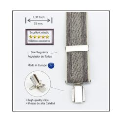 Tirantes De Vestir Gris Hombre 3422/35