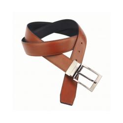 Cinturón De Vestir Hombre 1194/35 Reversible Piel