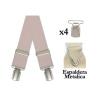 Tirantes De Vestir Lisos Hombre 5015/35 (4 Pinzas Superior)