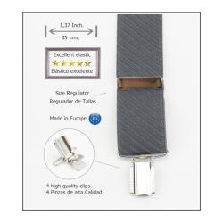 Tirantes De Vestir Gris Hombre 3889/35