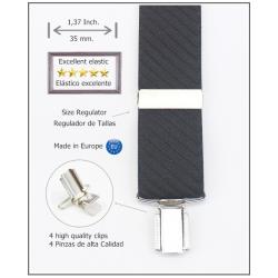 Tirantes De Vestir Negro Hombre 3889/35