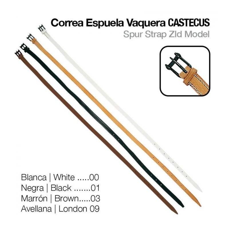  Correa Espuela Vaquera Cuero Castecus