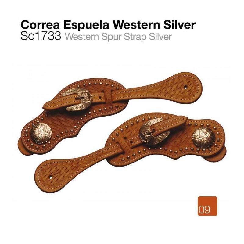  Correa Espuela Western Silver Sc1733