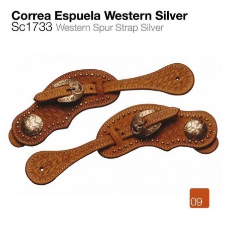  Correa Espuela Western Silver Sc1733