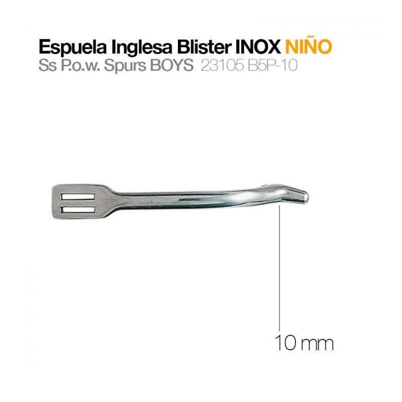  Espuela Inglesa Blister Inox Niño 23105 B5p-10