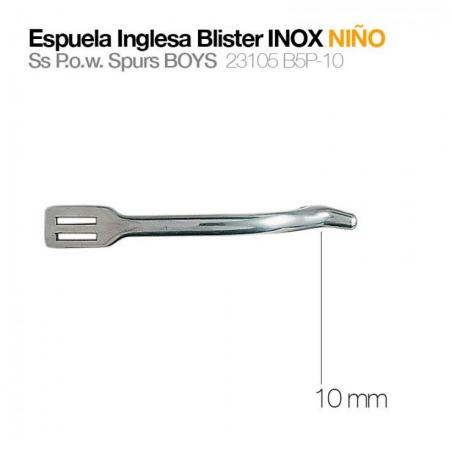  Espuela Inglesa Blister Inox Niño 23105 B5p-10