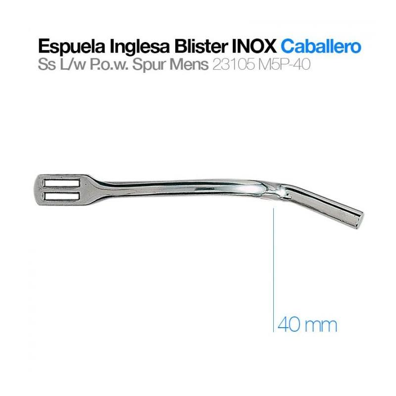  Espuela Inglesa Blister Inox Caballero 23105m5p-40