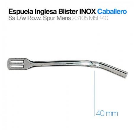  Espuela Inglesa Blister Inox Caballero 23105m5p-40