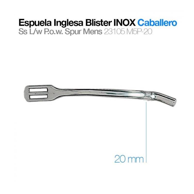  Espuela Inglesa Blister Inox Caballero 23105m5p-20