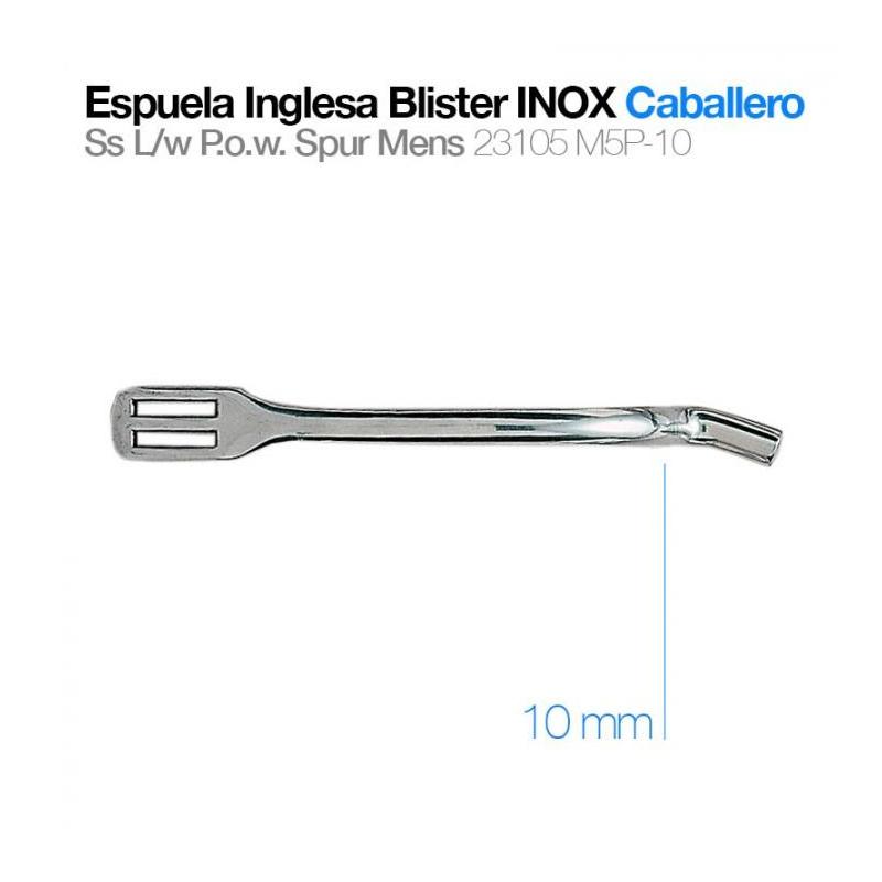  Espuela Inglesa Blister Inox Caballero 23105m5p-10