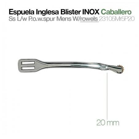  Espuela Inglesa Blister Inox Caballero 23105mr5p20