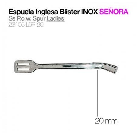  Espuela Inglesa Blister Inox Señora 23105l5p-20