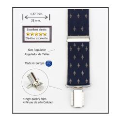 Tirantes De Vestir Azul Hombre 3911/35 20 Az