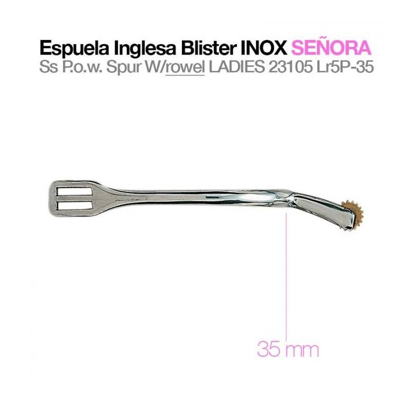  Espuela Inglesa Blister Inox Señora 23105lr5p-35
