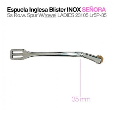  Espuela Inglesa Blister Inox Señora 23105lr5p-35