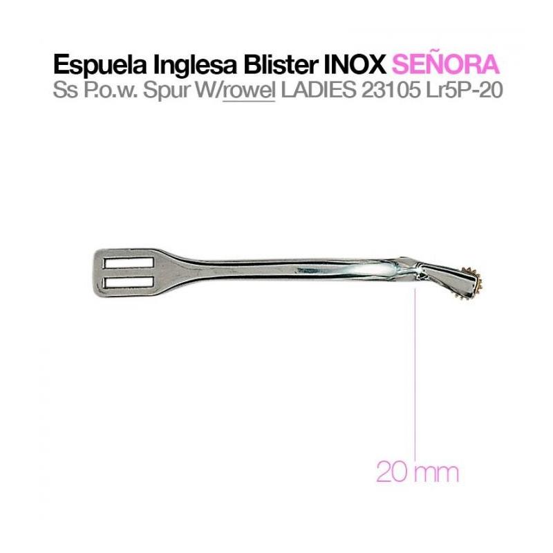  Espuela Inglesa Blister Inox Señora 23105lr5p-20