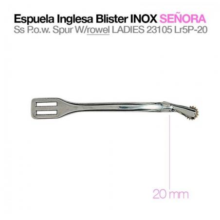  Espuela Inglesa Blister Inox Señora 23105lr5p-20