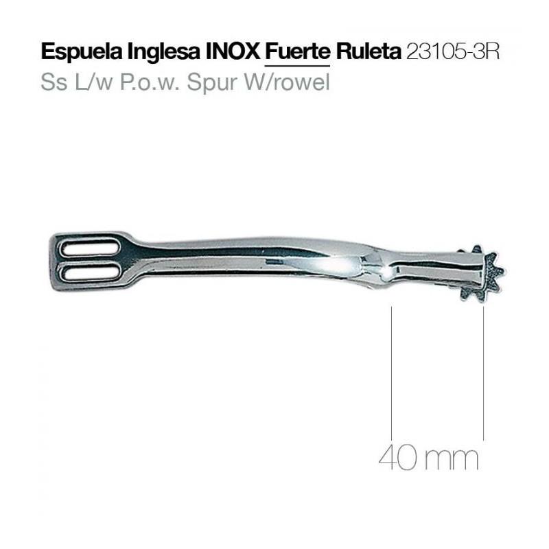  Espuela Inglesa Inox Fuerte Con Ruleta 23105-3r