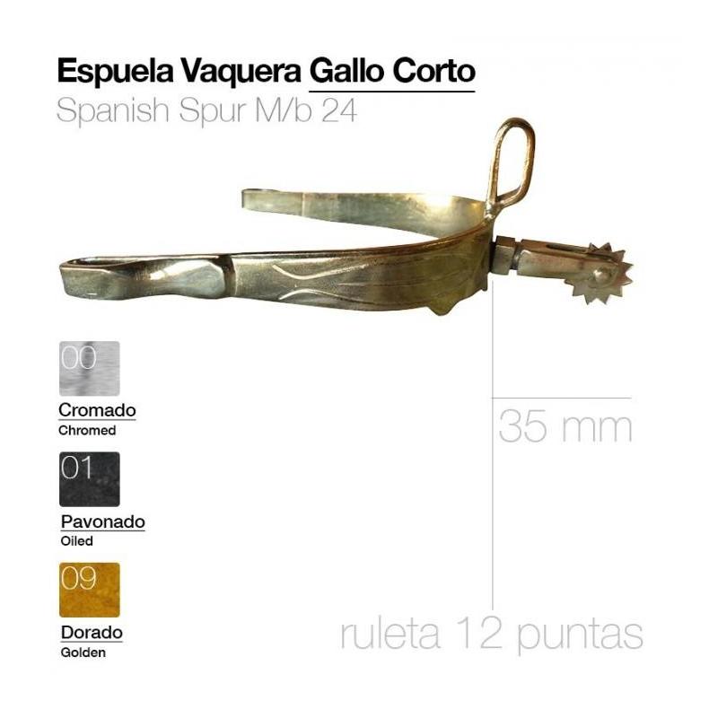  Espuela Vaquera Mb24 Gallo Corto