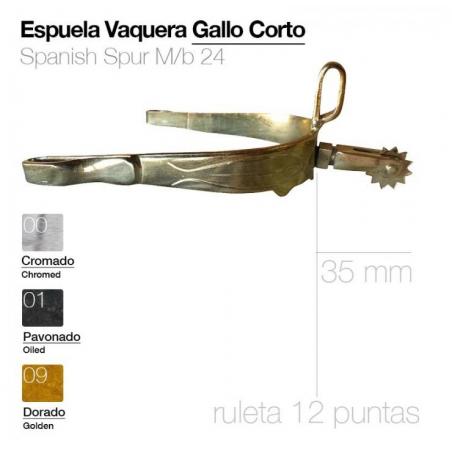  Espuela Vaquera Mb24 Gallo Corto