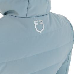 Giacca Piumino Donna Misto Tecnico Con Cappuccio