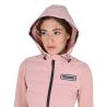 Giacca Piumino Donna Misto Tecnico Con Cappuccio