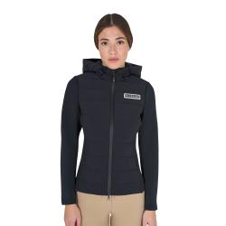 Giacca Piumino Donna Misto Tecnico Con Cappuccio