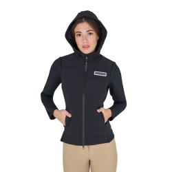 Giacca Piumino Donna Misto Tecnico Con Cappuccio