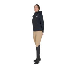 Giacca Piumino Donna Misto Tecnico Con Cappuccio