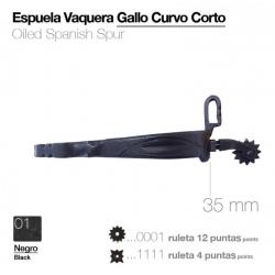  Espuela Vaquera Gallo Curvo Corto