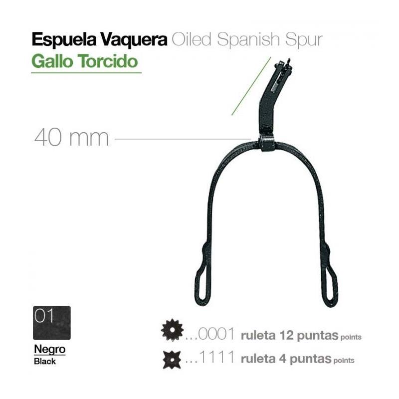  Espuela Vaquera Gallo Torcido