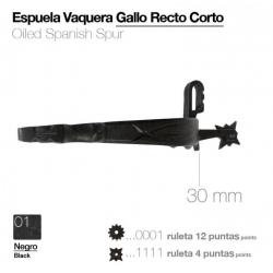  Espuela Vaquera Gallo Recto Corto