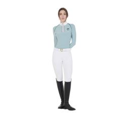 Polo Donna Slim Fit Da Concorso Con Inserti In Mesh