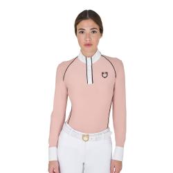 Polo Donna Slim Fit Da Concorso Con Inserti In Mesh