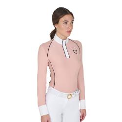 Polo Donna Slim Fit Da Concorso Con Inserti In Mesh