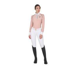 Polo Donna Slim Fit Da Concorso Con Inserti In Mesh