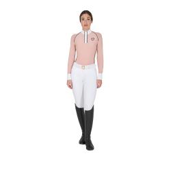 Polo Donna Slim Fit Da Concorso Con Inserti In Mesh