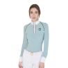 Polo Donna Slim Fit Da Concorso Con Inserti In Mesh