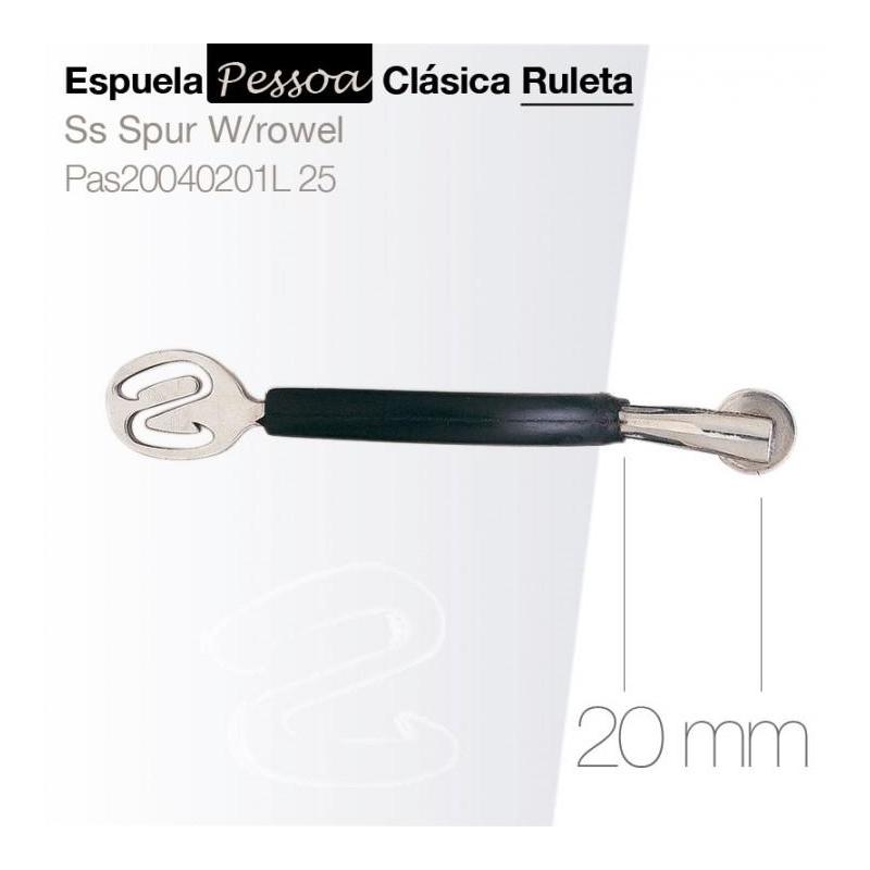  Espuela Pessoa Clásica Ruleta Pas20040201l 25mm