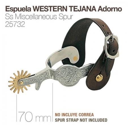  Espuela Western Tejana Adorno 25732