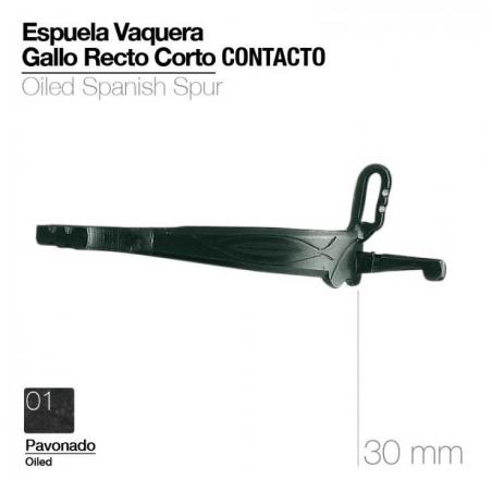  Espuela Vaquera Gallo Recto Corto Contacto