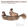  Espuela Western Tejana Con Adornos Sr00220b