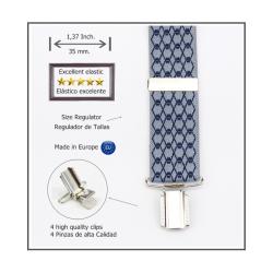 Tirantes De Vestir Gris Hombre 3924/35 06 Gr