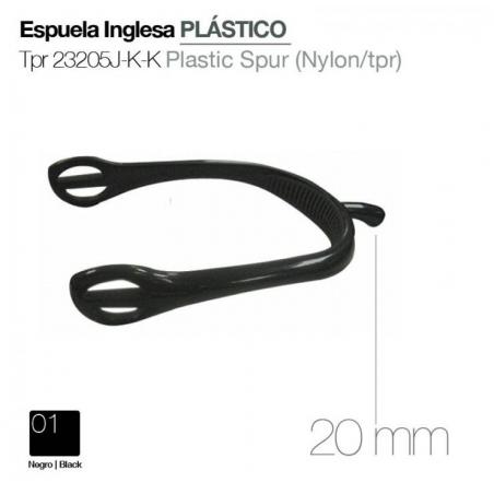  Espuela Inglesa Plástico Tpr 23205j-k-k Negro