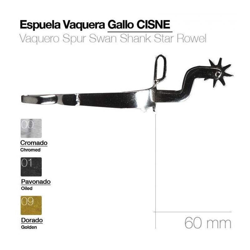  Espuela Vaquera Gallo Cisne