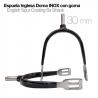 Espuela Inglesa Doma Inox Con Goma Gallo 30mm
