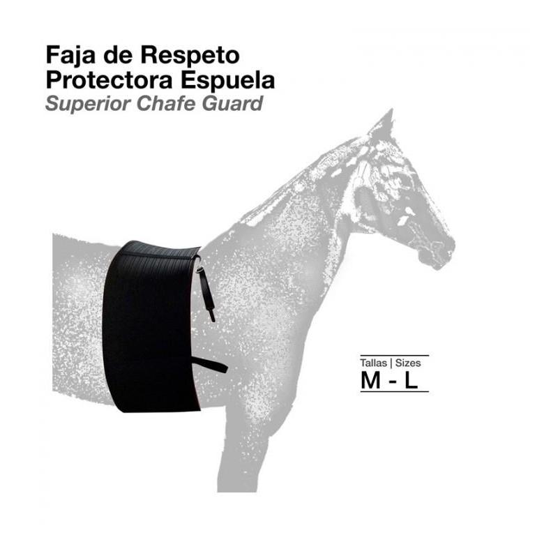 Faja De Respeto Protectora Espuela Negro