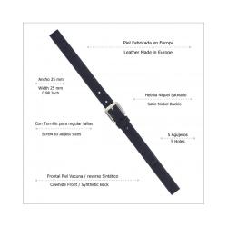 Cinturón 1ª Comunión Infantil 6006/25 "Piel Afelpada"