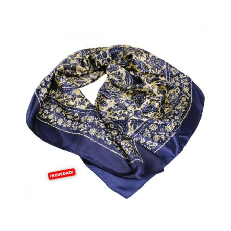 Pañuelo 90X90 Azul 600-859